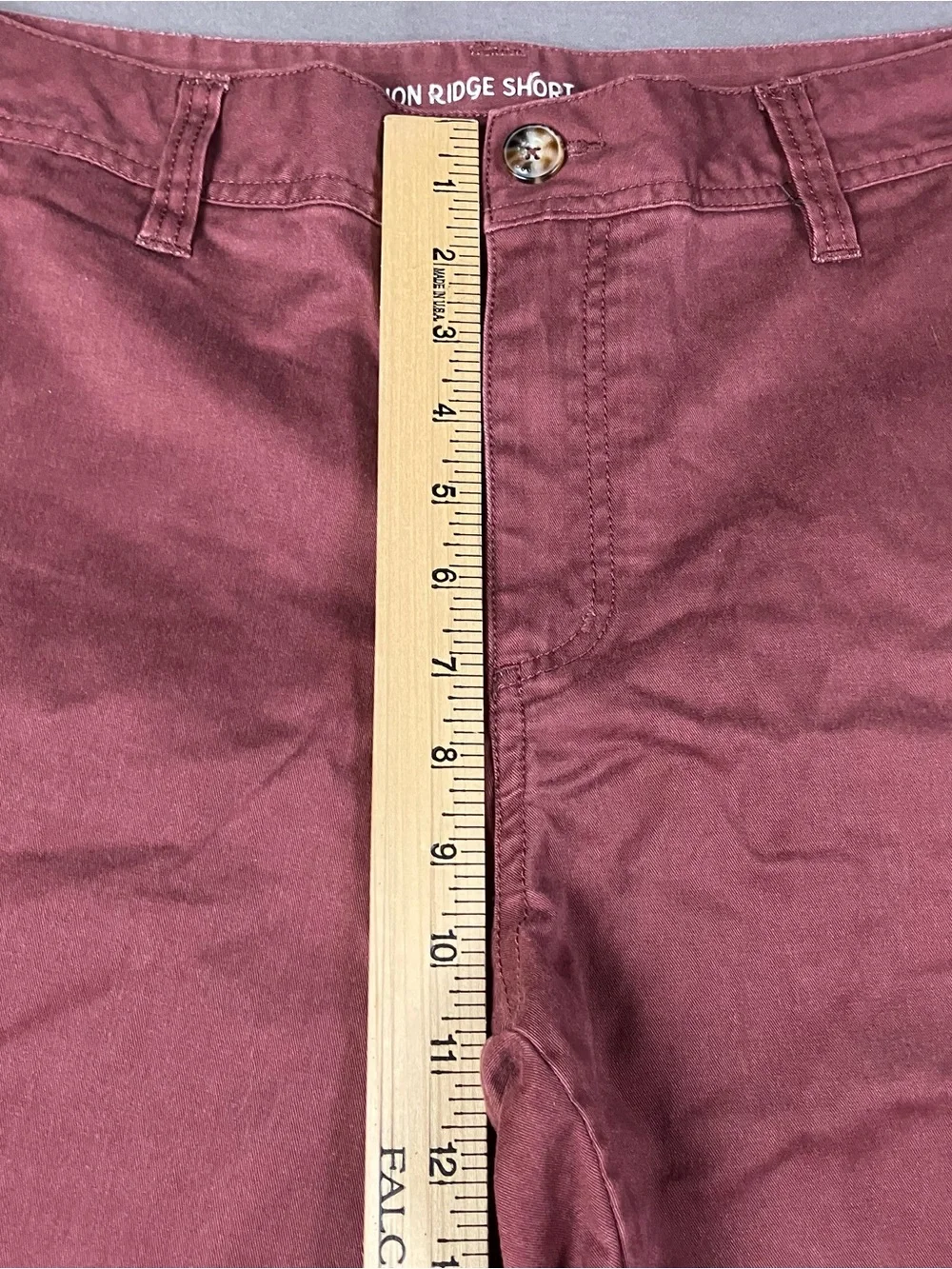 Toad & Co Mountain Ridge Shorts Men’s Size 34 x10.5 Washed Red Organic Cotton.